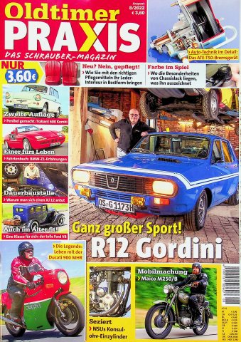 Deckblatt Oldtimer Praxis (08/2022)